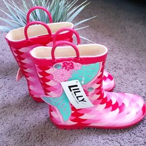 NWT Little girls Rain boots